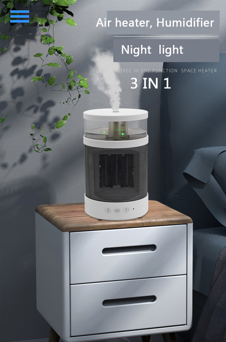 Custom Smart Desktop Air Heater Ligther Home Office Humidifier Portable Mini Electric Air Heater