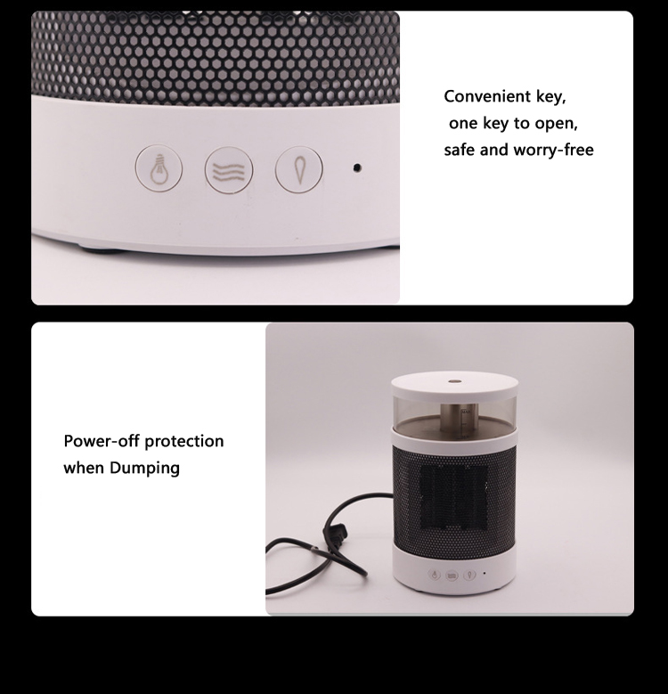 Custom Smart Desktop Air Heater Ligther Home Office Humidifier Portable Mini Electric Air Heater