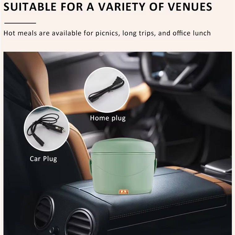 Cheap Customized Round Shaped Electric Stainless Steel Heated Lunch Boxes