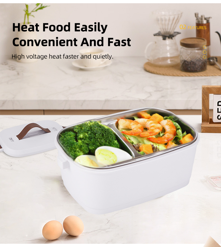 High Quality Portable 220V 110V 12V 24V Food Warmer Electric Lunch Box 