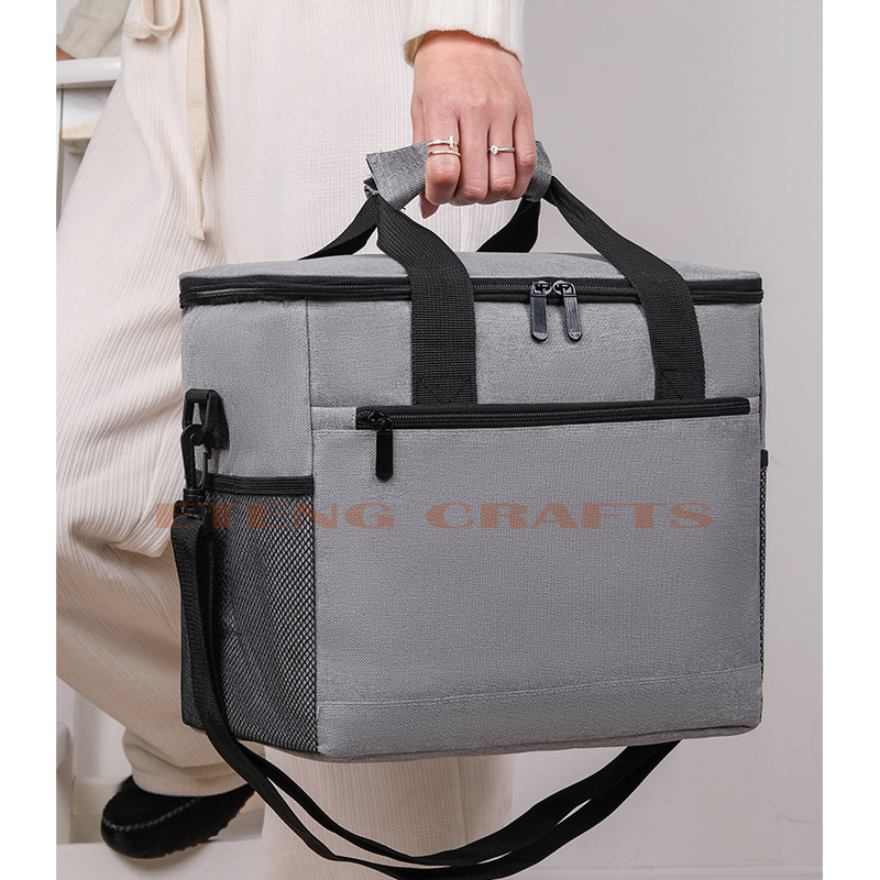Cheap Custom Logo Thick Soft Cloth Shoulder Portable Adults Thermal Bag Insulated Cooler Bag
